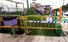El parque infantil de la estación se cierra por obras