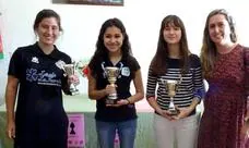 La moralejana Carlota Miguel se proclama campeona de Extremadura ajedrez