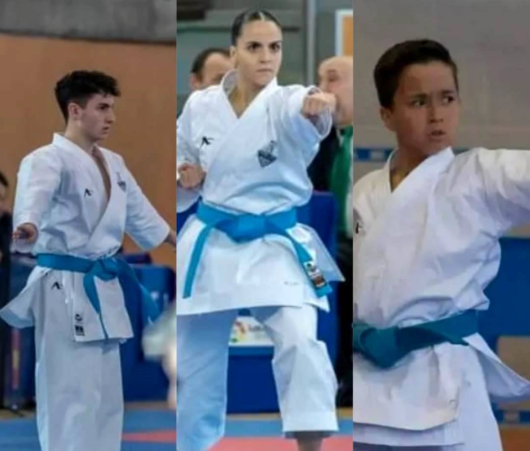 Inés Muñoz, quinta en la Liga Nacional de Karate, y Martín Marcos, séptimo