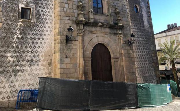 El lunes se instalará el andamio para las obras en la Iglesia de San Miguel