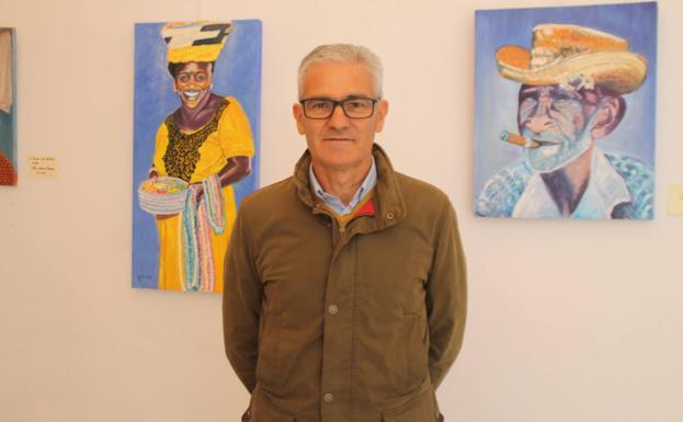 Ya se puede visitar la exposición del pintor jerezano Guillermo Larrasa en la sala 'Francisco Benavides'