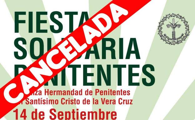 'Los Penitentes' suspenden su I 'Fiesta Solidaria Penitentes' prevista para este sábado, 14 de septiembre