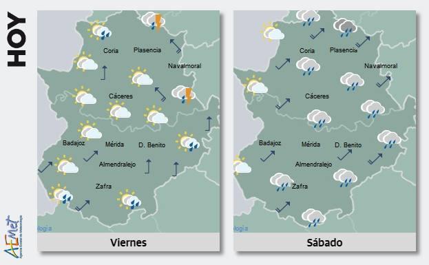 Fin de semana con lluvias y bajada de las temperaturas en la región