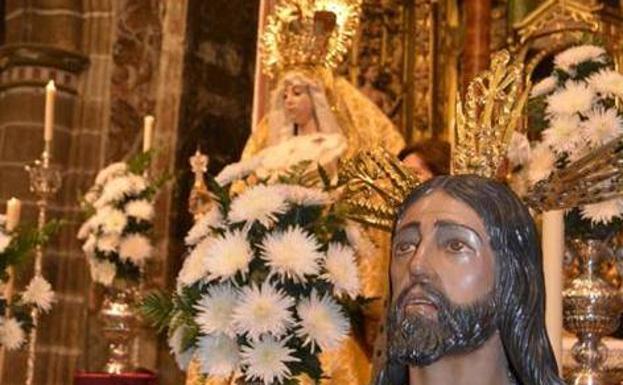 Triduo en honor de Nuestra Señora del Rosario y Jesus Orando en el Huerto en la iglesia de San Miguel