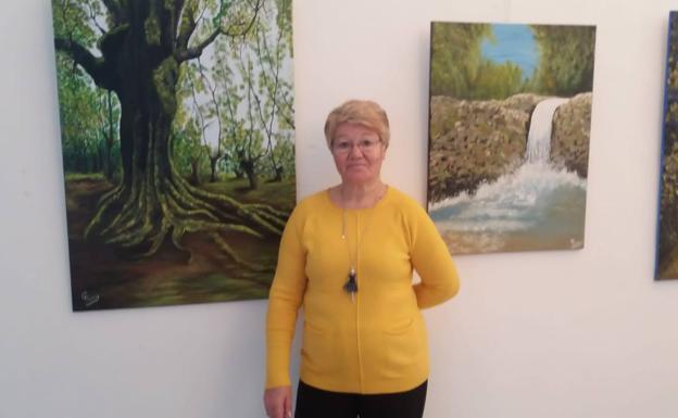 La jerezana Carmen Ramos muestra, por primera vez, su obra pictórica