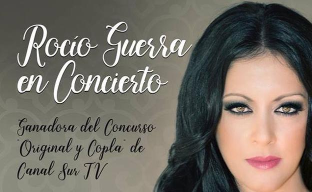 La copla protagonista en el concierto de la cantante Rocío Guerra hoy en el cine Balboa