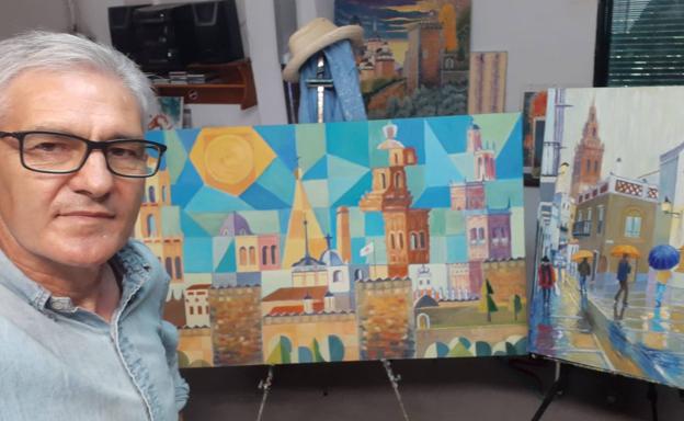 Guillermo Larrasa sigue poniendo color a su pintura y a la vida en este tiempo difícil