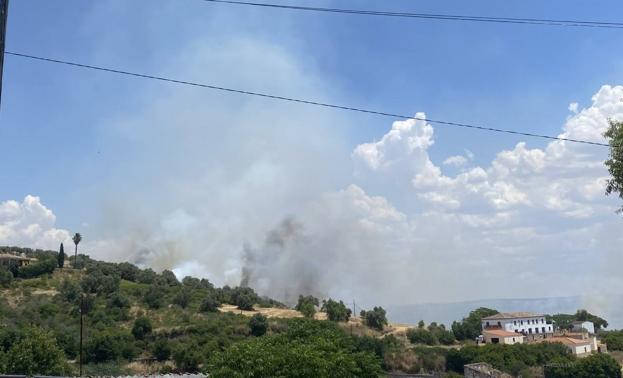 El Plan INFOEX declara el nivel 1 de peligrosidad en un incendio en Jerez