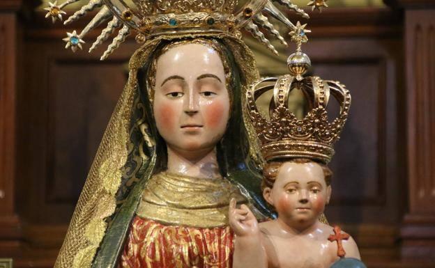 La novena en honor de la Virgen de Aguasantas comienza, este lunes, en la iglesia de San Miguel