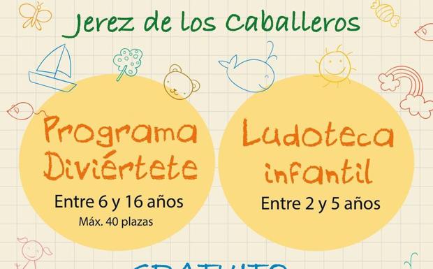 Abierto el plazo de inscripción para los programas 'Diviértete' y 'Ludotecas Rurales' en Jerez