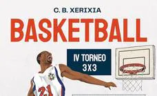 El Club Baloncesto Xerixia organiza este sábado, 20 de agosto, su IV Torneo 3x3