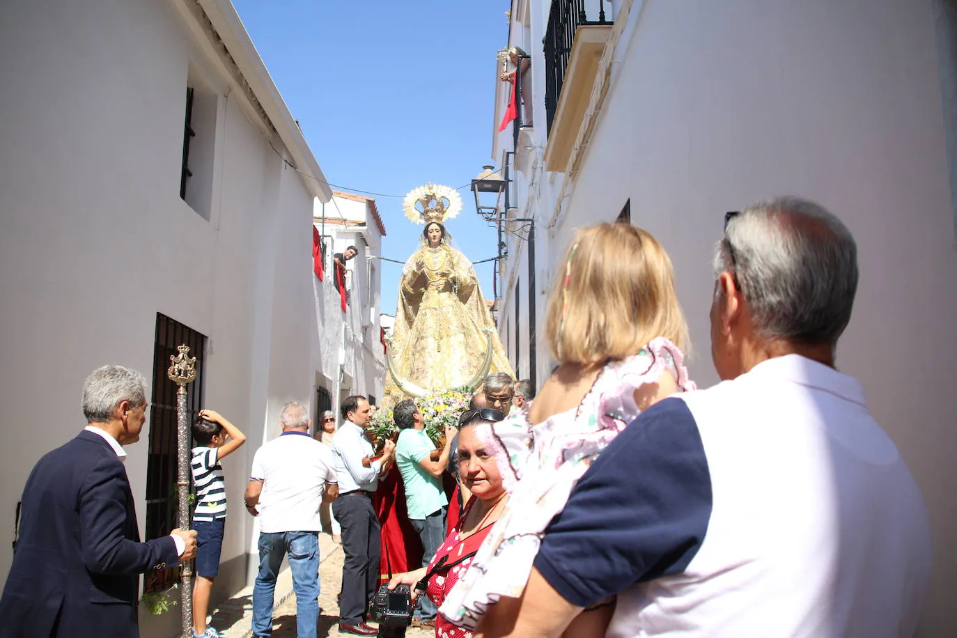 Jerez celebra la procesión en honor de su patrón, San Bartolomé, y la Virgen del Reposo
