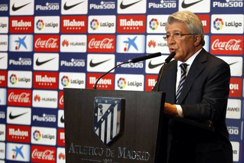 El presidente del Atlético de Madrid, Enrique Cerezo, estará el viernes en La Zarza