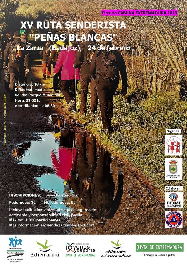 La XV ruta senderista 'Peñas Blancas' calienta motores