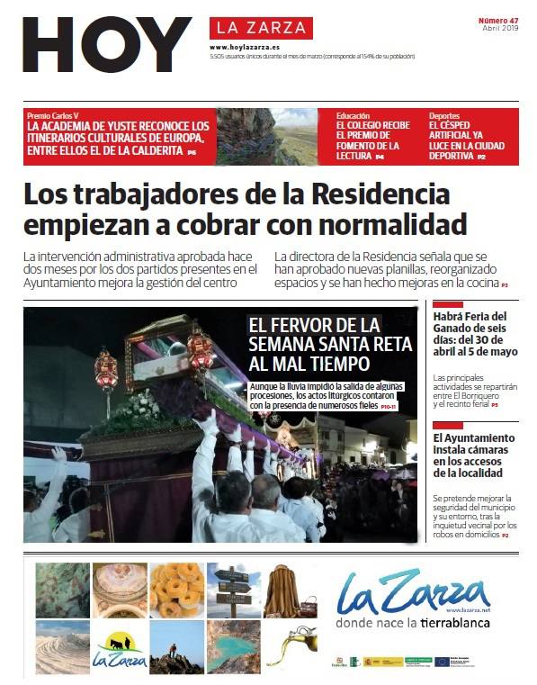 Este sábado sale el periódico de abril