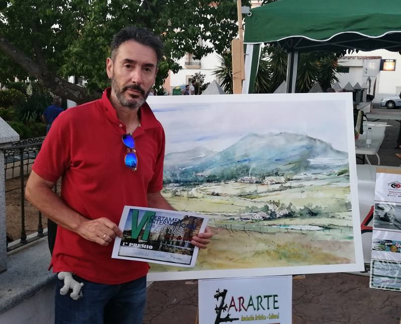 Joaquín Suárez se alza con el primer premio del Certamen Internacional de Pintura al aire libre