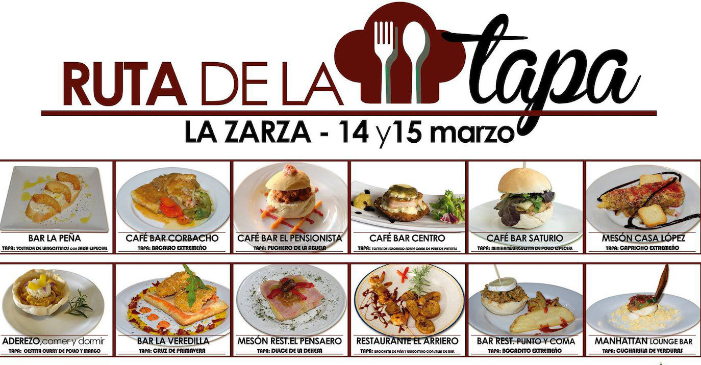 12 bares y restaurantes participarán en la IX Ruta de la Tapa