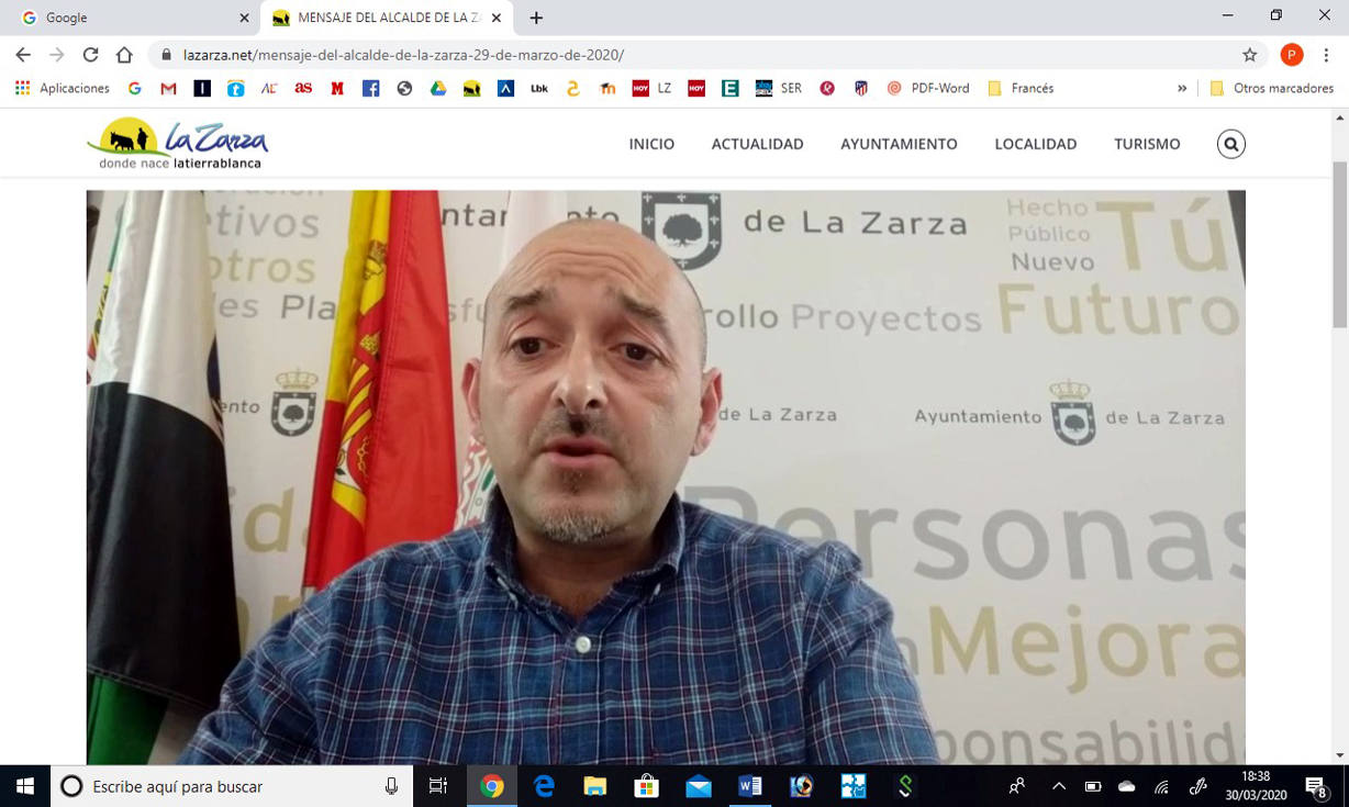 El alcalde agradece en las redes sociales el comportamiento de los vecinos