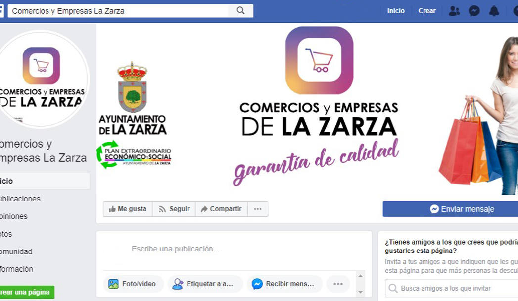 Los comercios y empresas de la localidad tendrán un perfil conjunto en las redes sociales
