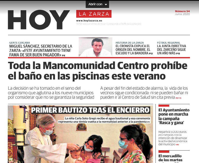 Este viernes sale el periódico de junio