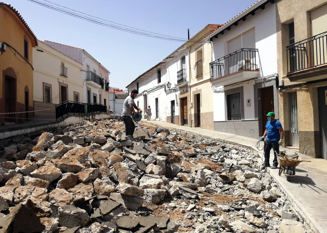 Comienzan las obras en la calle Pedro Cortés de Monroy
