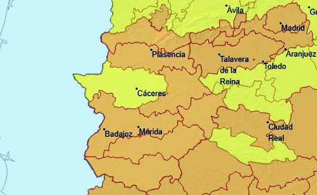 Extremadura permanece este domingo en alerta naranja por temperaturas de hasta 41 grados