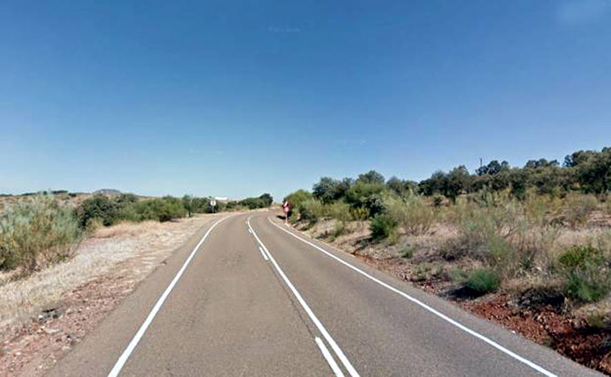 Un motorista de 31 años, en UCI tras sufrir ayer un accidente cerca de Alange