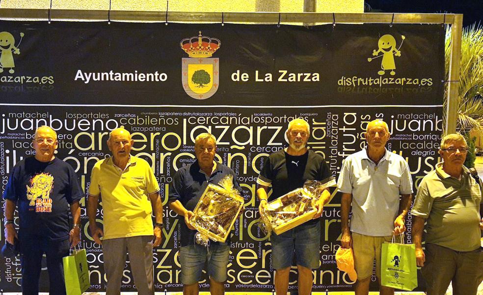 Diego Corbacho y Manuel González, ganadores del torneo de petanca