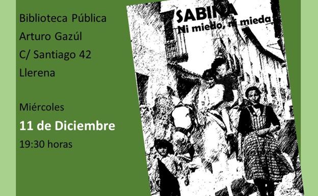 Luis Oteyza presenta 'Sabina, ni miedo, ni mieda'