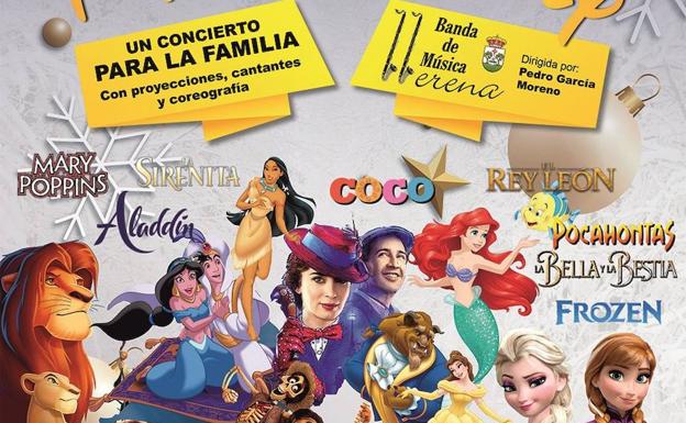 La Banda Municipal ofrecerá el concierto de Navidad con temática Disney