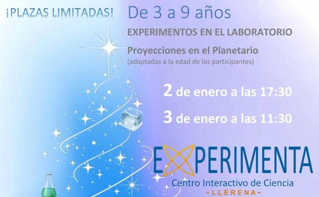Ciencia en Navidad en EXPERIMENTA