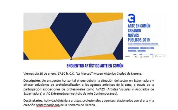 Encuentro artístico este viernes en La Merced