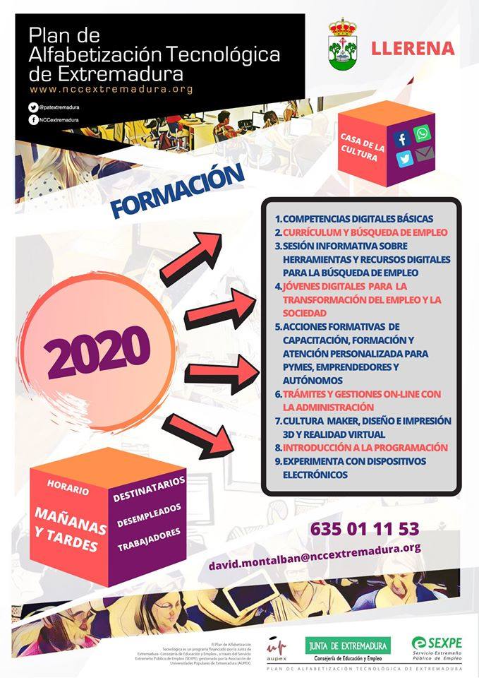 El NCC ofrece nuevos cursos sobre nuevas tecnologías