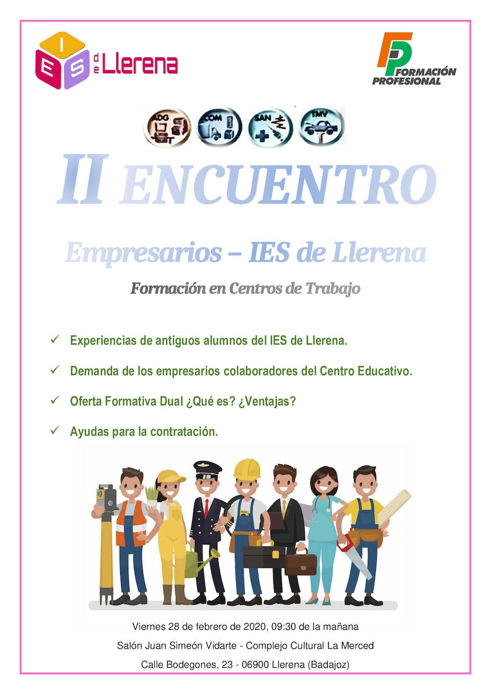 El IES Llerena organiza el II Encuentro de Empresarios