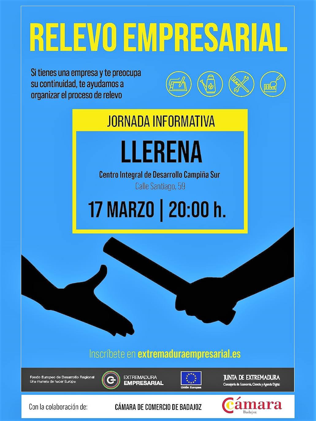 Jornada de Relevo Empresarial en Llerena