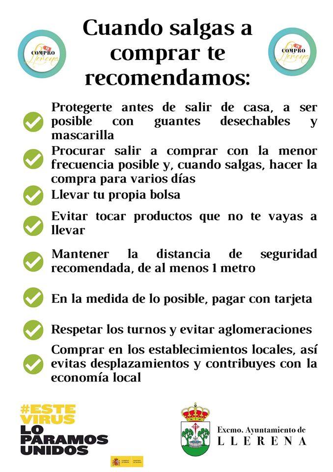 Recomendaciones municipales a la hora de comprar