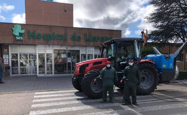 Llerena comienza la desinfección de lugares públicos