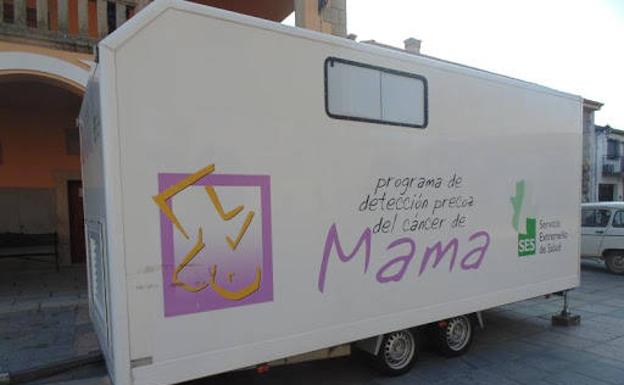 La Unidad Móvil de mamografías aplaza su visita a Llerena