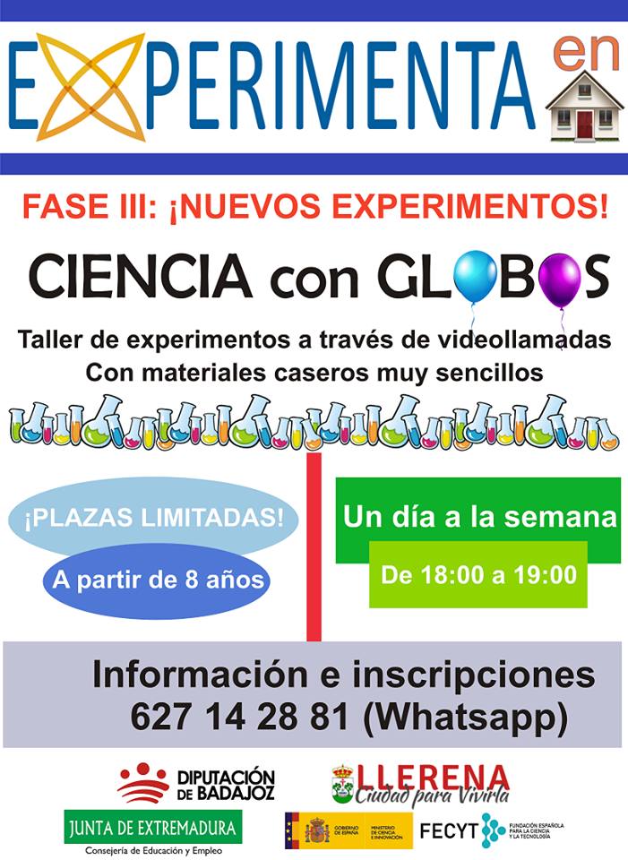 Ciencia con globos en EXPERIMENTA