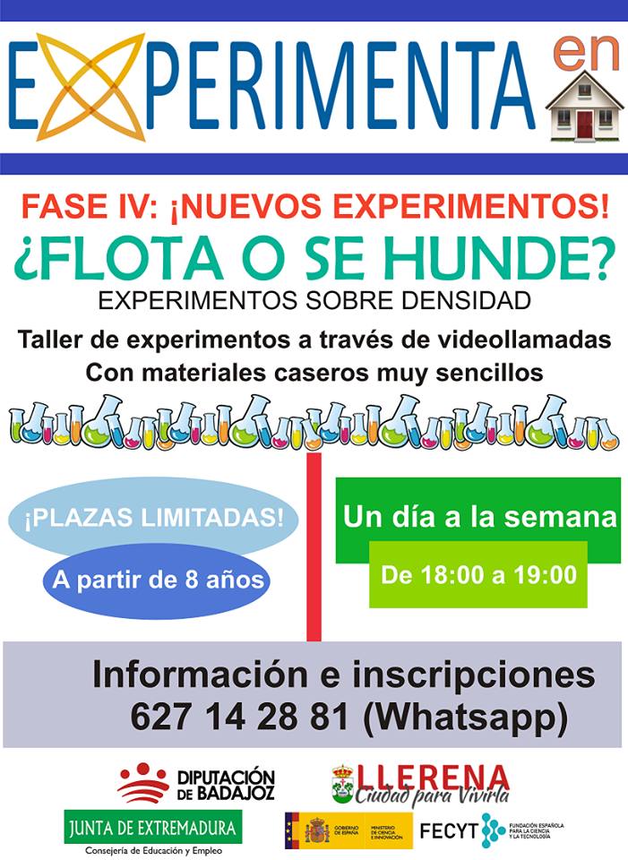 Fase IV de EXPERIMENTA: ¿flota o se hunde?