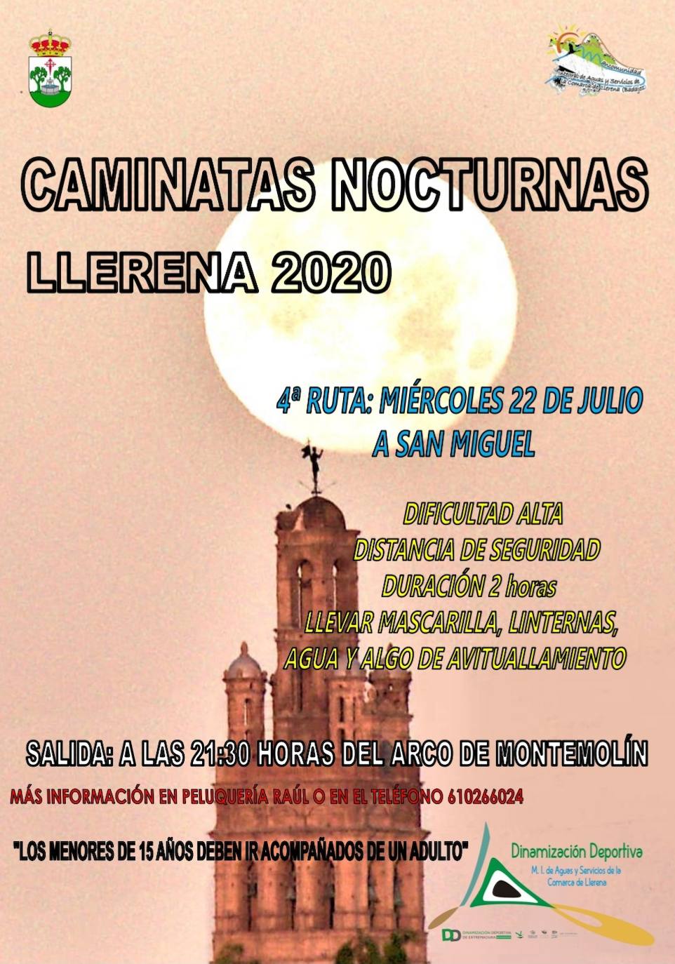 Cuarta caminata nocturna en Llerena