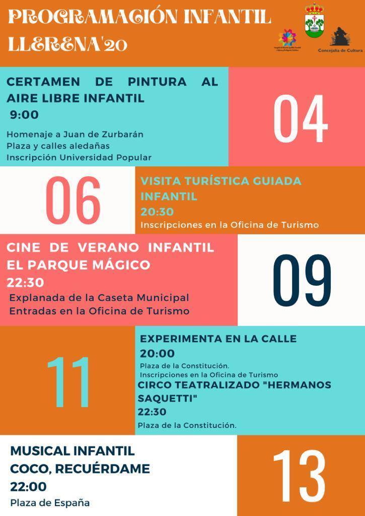 Programación infantil de agosto