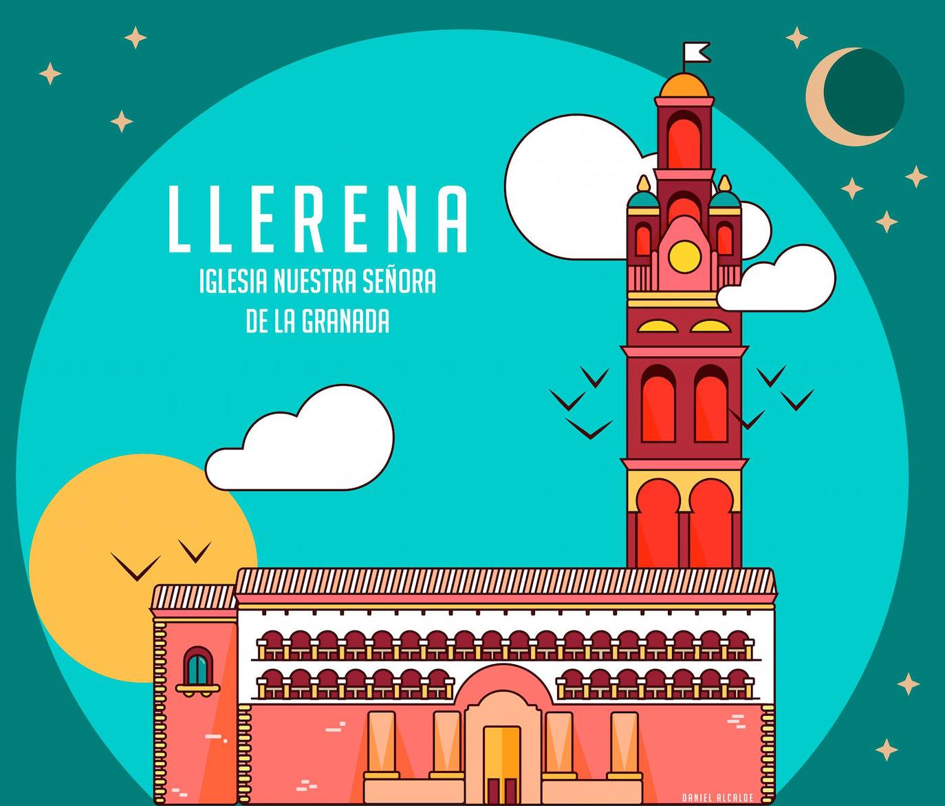 Un llerenense ilustra los monumentos de la ciudad