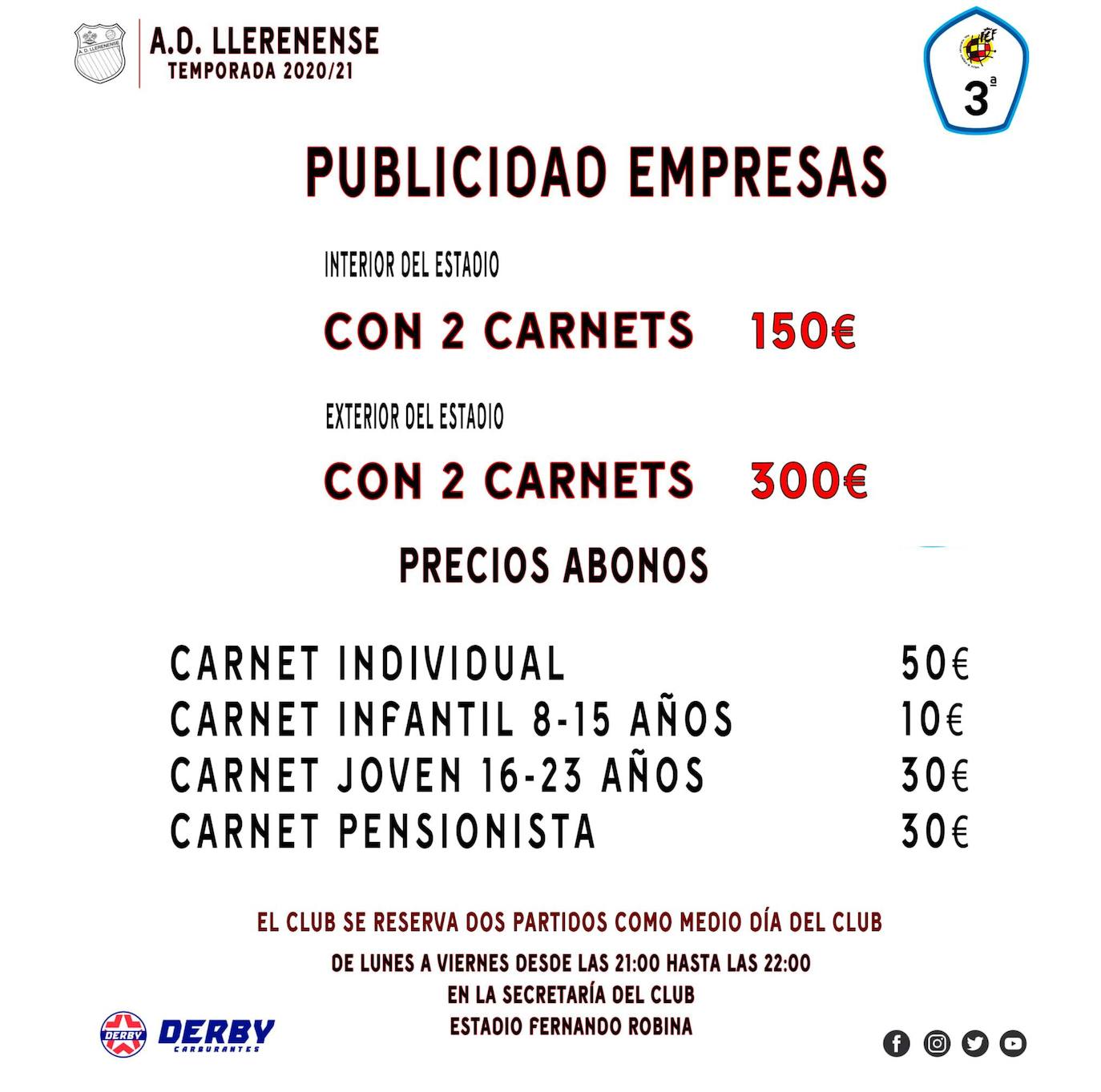 El Llerenense lanza su campaña de abonados