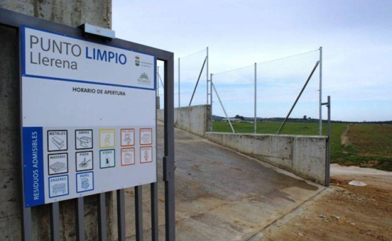 Nuevo horario del Punto Limpio de Llerena