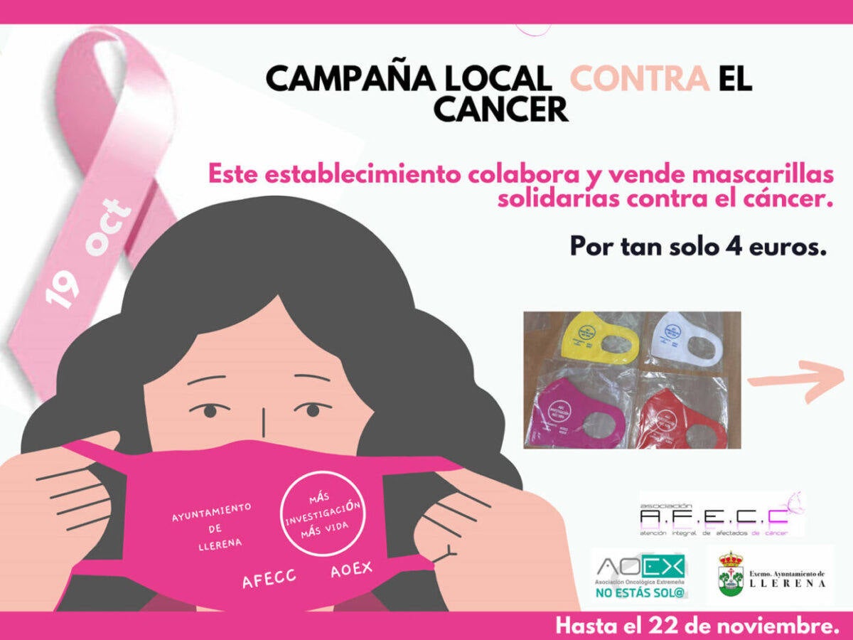 Los locales de Llerena se suman a la campaña contra el Cáncer de Mama