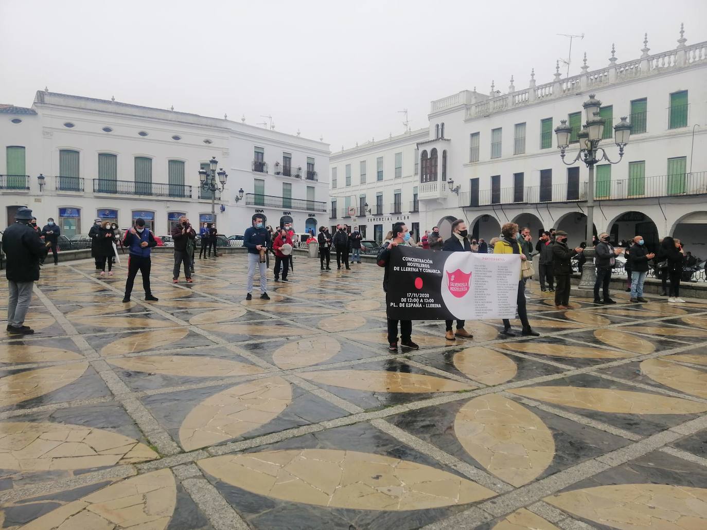 Los autónomos de concentran en Llerena