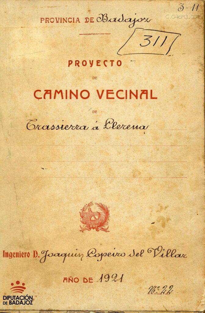 Elegido archivo del mes el proyecto del camino entre Trasierra y Llerena