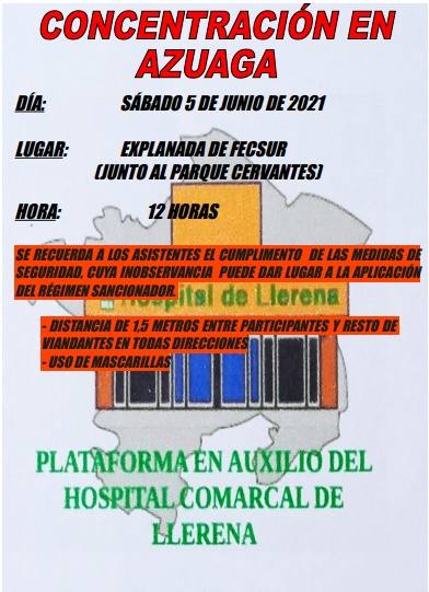 Concentración por el Hospital en Azuaga