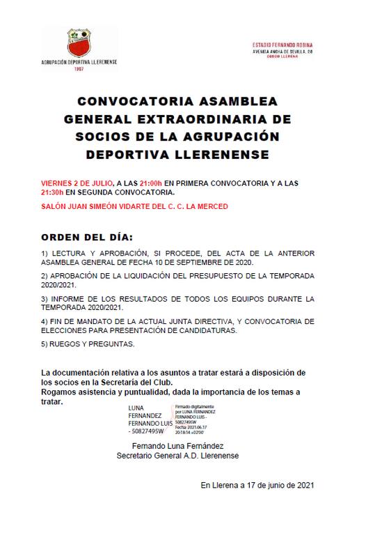 La presidencia del Llerenense finaliza su mandato